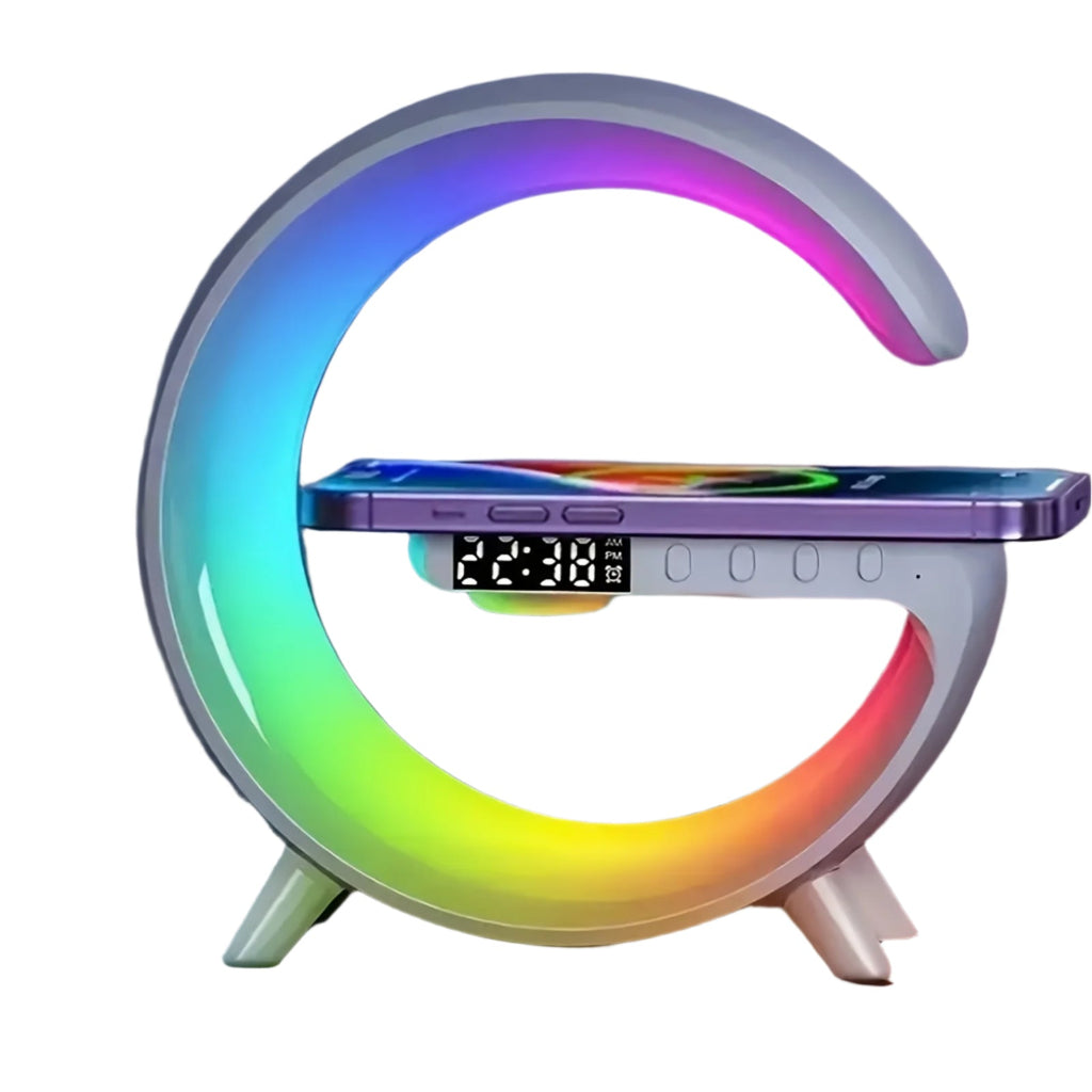 Altavoz inalámbrico con carga rápida y luz RGB
