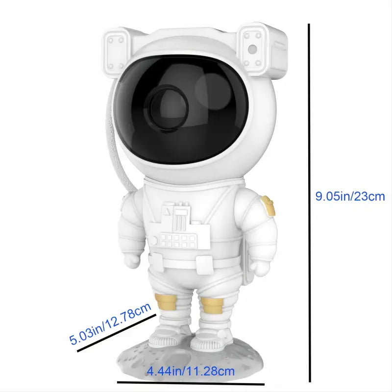 Luz nocturna del cielo estrellado del astronauta