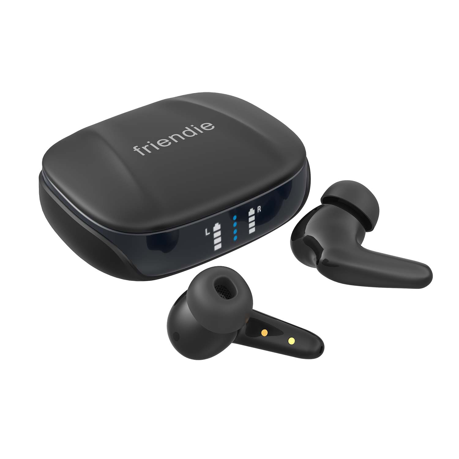 Auriculares con cancelación activa de ruido AIR Focus ANC en negro mate (auriculares inalámbricos intraauriculares)