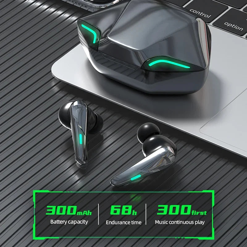 Auriculares inalámbricos Bluetooth para juegos con micrófono – sonido HiFi